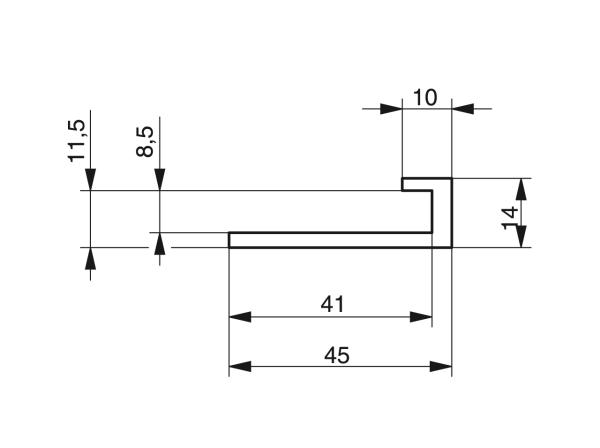 Perfiles encajables para acero plano - Perfiles para transportar - Murtfeldt GmbH Kunststoffe - Technische Zeichnung 8