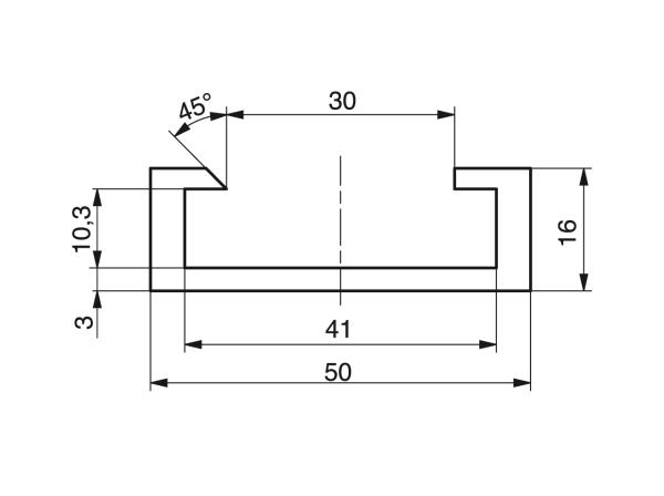 Perfiles encajables para acero plano - Perfiles para transportar - Murtfeldt GmbH Kunststoffe - Technische Zeichnung 5