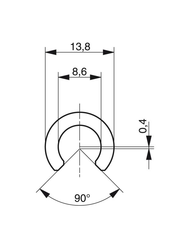 Rail profiles - Profiles for conveying and transportation - Murtfeldt GmbH Kunststoffe - Technische Zeichnung 1