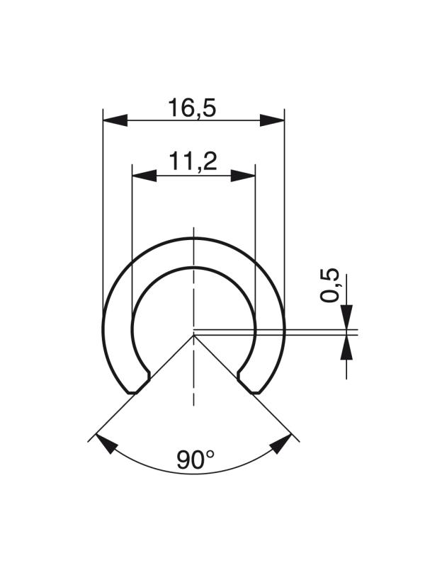 Rail profiles - Profiles for conveying and transportation - Murtfeldt GmbH Kunststoffe - Technische Zeichnung 3