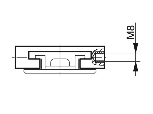 Curve guides for slat band chains with TAB guide - Profiles for conveying and transportation - Murtfeldt GmbH Kunststoffe - Technische Zeichnung 4