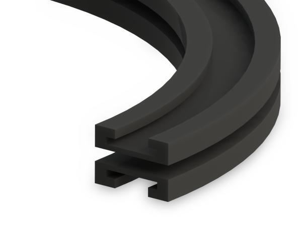 Curve guides for slat band chains with TAB guide - Profiles for conveying and transportation - Murtfeldt GmbH Kunststoffe - Abbildung 1