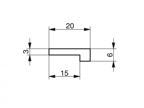 Profiles for slat band chains - Profiles for conveying and transportation - Murtfeldt GmbH Kunststoffe - Technische Zeichnung 4