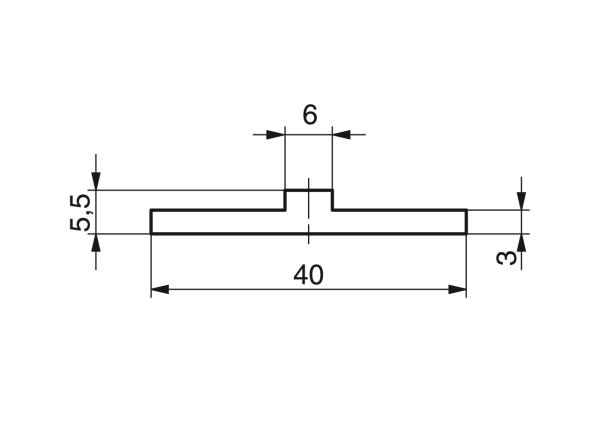 Profiles for slat band chains - Profiles for conveying and transportation - Murtfeldt GmbH Kunststoffe - Technische Zeichnung 6