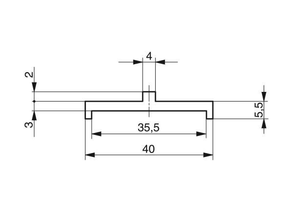 Profiles for slat band chains - Profiles for conveying and transportation - Murtfeldt GmbH Kunststoffe - Technische Zeichnung 7