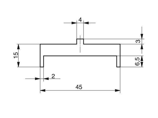 Profiles for slat band chains - Profiles for conveying and transportation - Murtfeldt GmbH Kunststoffe - Technische Zeichnung 8