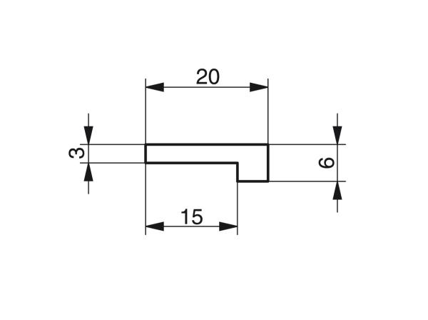 Profiles for slat band chains - Profiles for conveying and transportation - Murtfeldt GmbH Kunststoffe - Technische Zeichnung 4