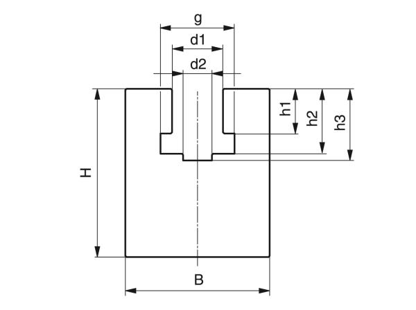 Type K - Chain guides for roller chains - Murtfeldt GmbH Kunststoffe - Technische Zeichnung 1