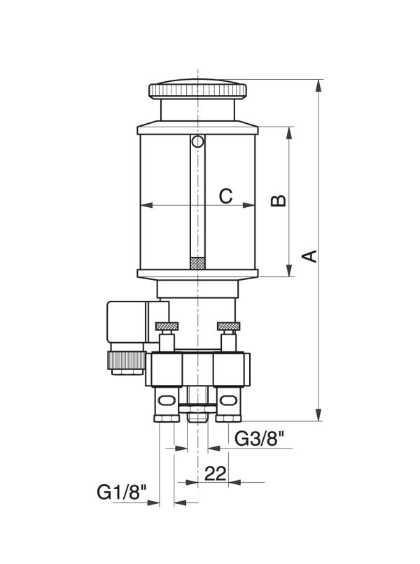Tipo MET-B - Sistemas de lubricado automáticos - Murtfeldt GmbH Kunststoffe - Technische Zeichnung 1