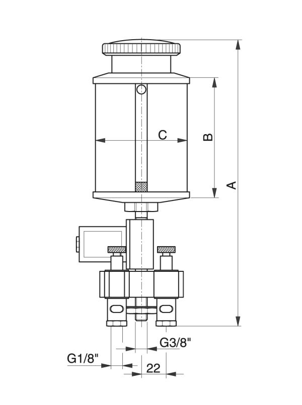 Tipo MET-H - Sistemas de lubricado automáticos - Murtfeldt GmbH Kunststoffe - Technische Zeichnung 1