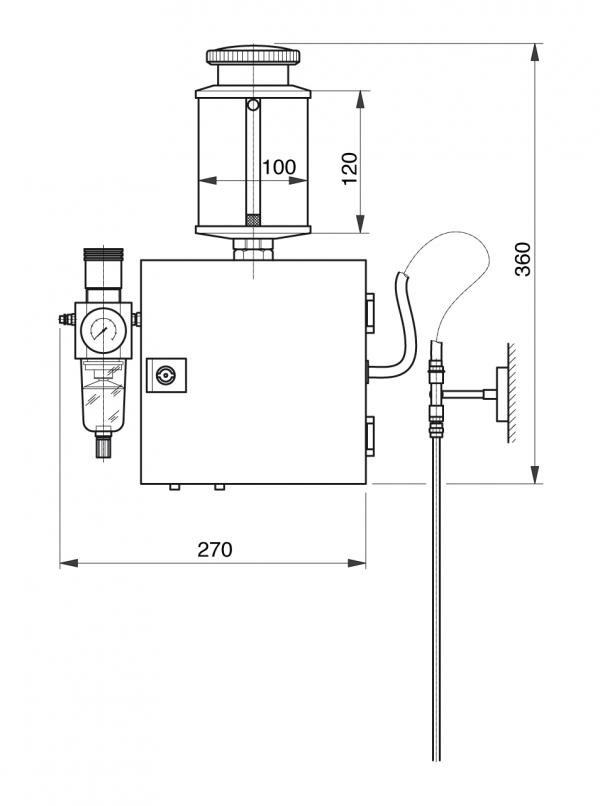 Microspray - Microspray UNI - Murtfeldt GmbH Kunststoffe - Technische Zeichnung 1