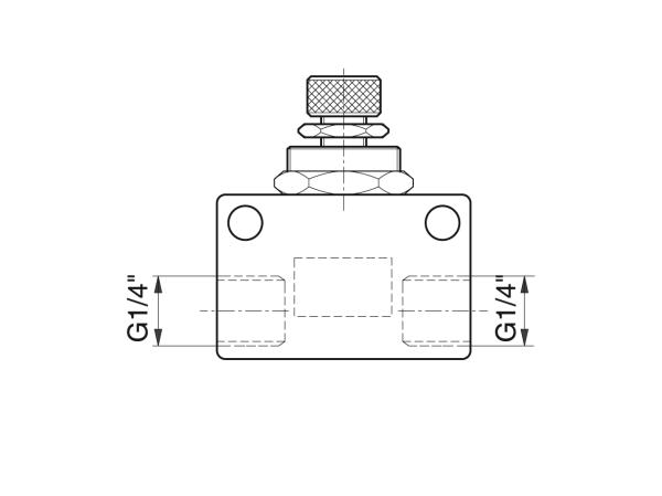 Accessories for electric pumps, restrictor valves - Accessories for lubrication systems - Murtfeldt GmbH Kunststoffe - Technische Zeichnung 2