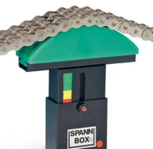 Spann-Box® tamaño 1 con perfil de arco - Tensores de cadena para cadenas de rodillos - Murtfeldt GmbH Kunststoffe