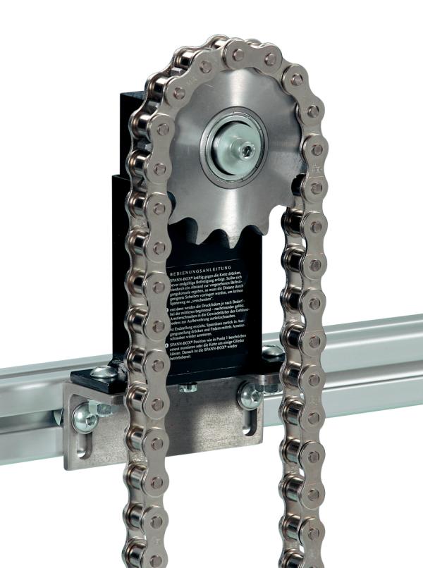 Spann-Box® tamaño 1 con rueda de cadena tipo-K-L - Tensores de cadena para cadenas de rodillos - Murtfeldt GmbH Kunststoffe - Abbildung 1