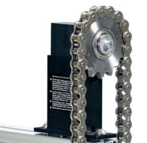Spann-Box® tamaño 1 con rueda de cadena tipo-K-S - Tensores de cadena para cadenas de rodillos - Murtfeldt GmbH Kunststoffe