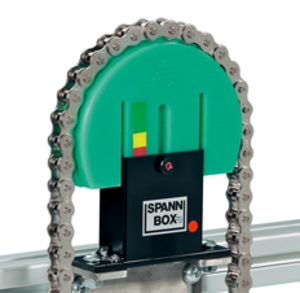 Spann-Box® tamaño 1 con perfil de reenvío - Tensores de cadena para cadenas de rodillos - Murtfeldt GmbH Kunststoffe